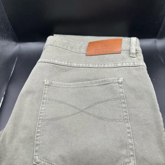 Brunello Cucinelli Other - Brunello Cucinelli Olive Skinny Tapered Jeans
